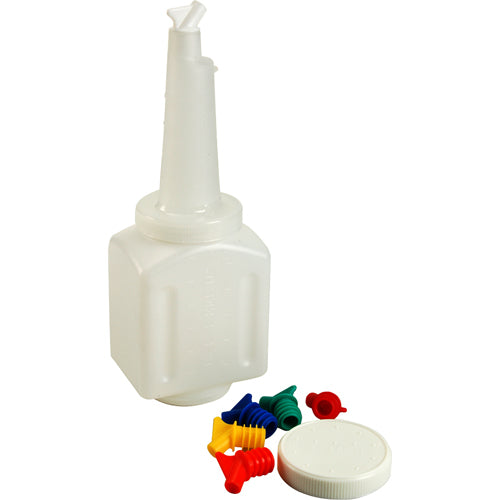 3648 Vollrath - 48 oz Square Bottle with Lid & Spouts 3648 Vollrath - 48 oz Square Bottle with Lid & Spouts